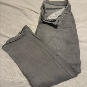 Loft brand jeans, gray wash, curvy fit